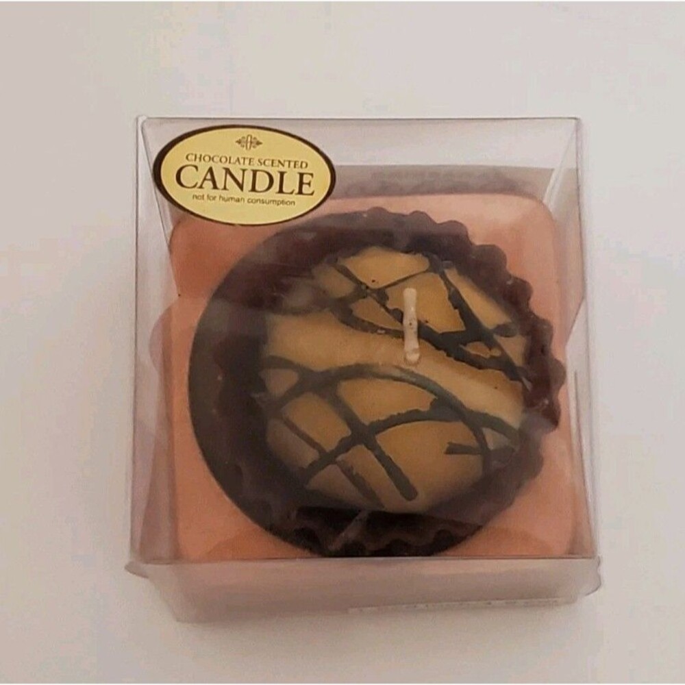 Greenbrier Int'l Candle Chocolate Scented Bougie Truffle Parfume Au Chocolat